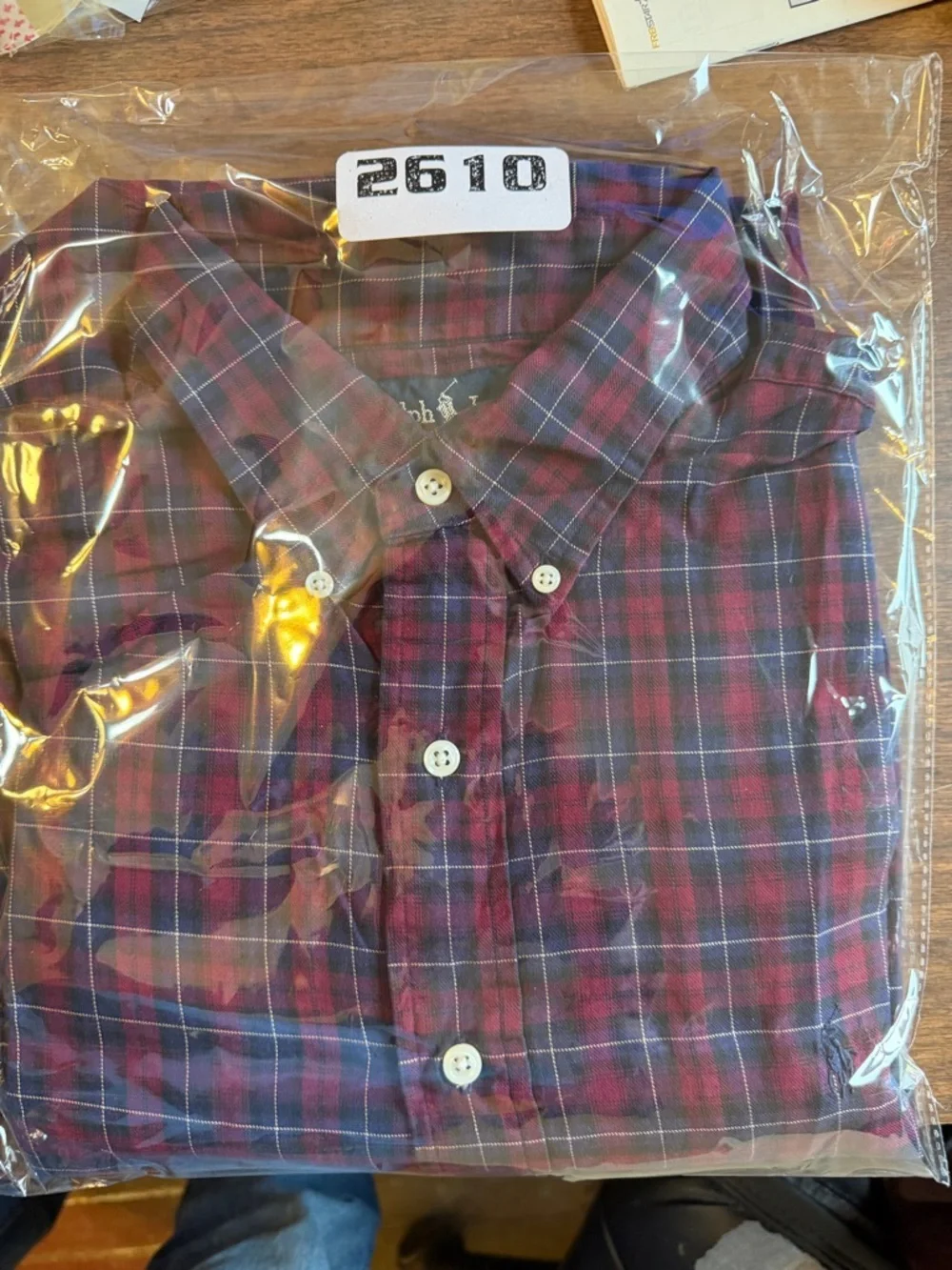Ralph Lauren Men's‎ Plaid Shirt in Red and Blue